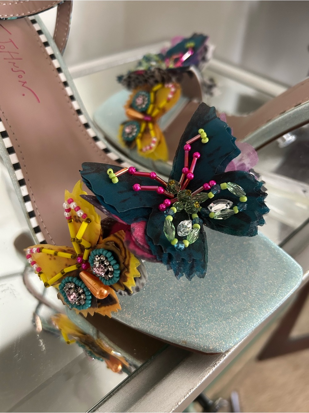 Betsy Johnson Butterfly Wedge Heel - Picture 5 of 5
